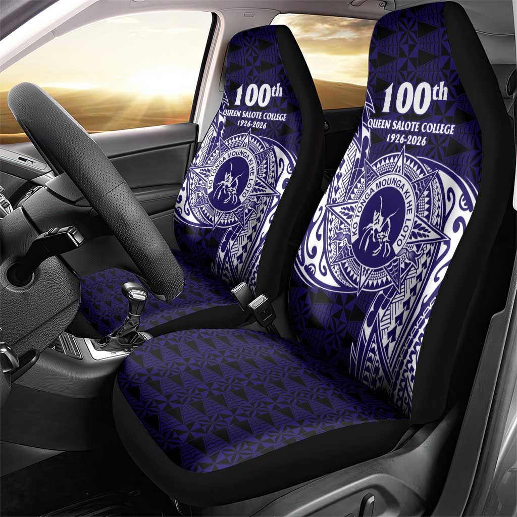 Tonga Queen Salote College 100th Years Car Seat Cover Est 1926 Tongan Ngatu Tapa LT9 - Polynesian Pride