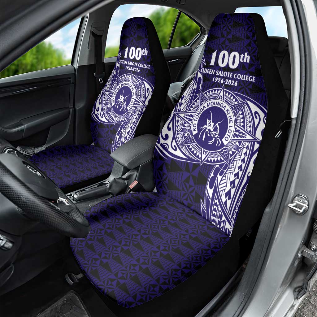 Tonga Queen Salote College 100th Years Car Seat Cover Est 1926 Tongan Ngatu Tapa LT9 - Polynesian Pride
