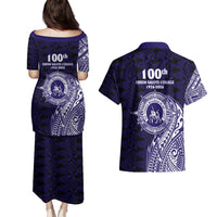 Tonga Queen Salote College 100th Years Couples Matching Puletasi and Hawaiian Shirt Est 1926 Tongan Ngatu Tapa LT9 - Polynesian Pride