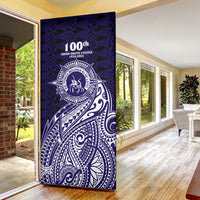 Tonga Queen Salote College 100th Years Door Cover Est 1926 Tongan Ngatu Tapa LT9 - Polynesian Pride