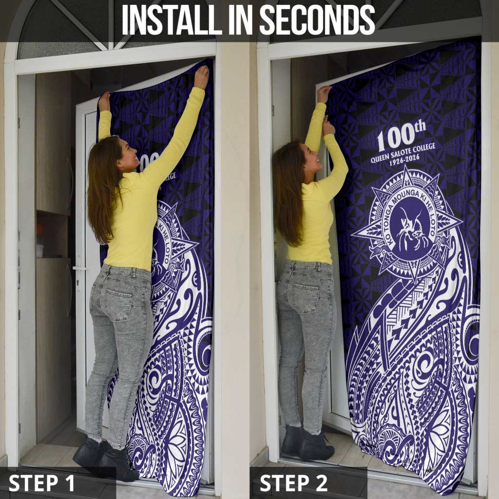 Tonga Queen Salote College 100th Years Door Cover Est 1926 Tongan Ngatu Tapa LT9 - Polynesian Pride