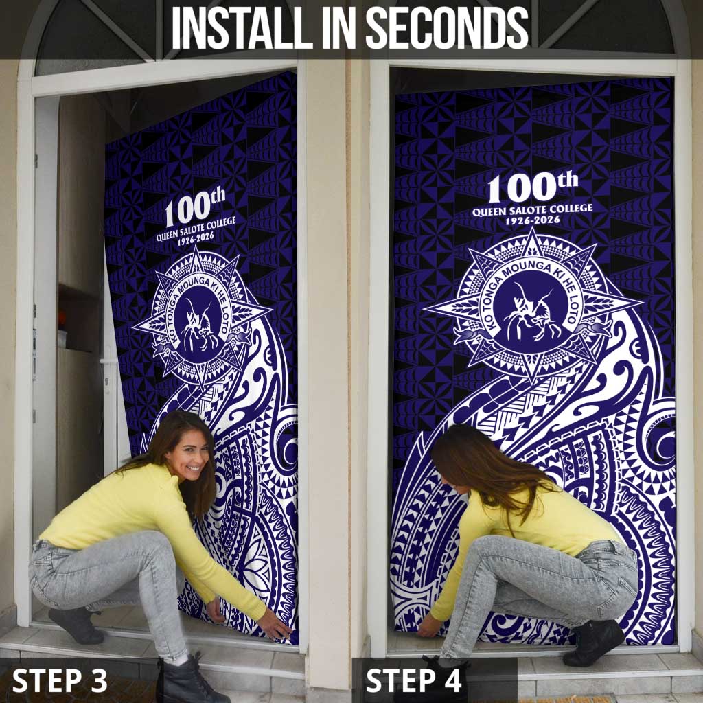 Tonga Queen Salote College 100th Years Door Cover Est 1926 Tongan Ngatu Tapa LT9 - Polynesian Pride