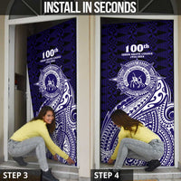 Tonga Queen Salote College 100th Years Door Cover Est 1926 Tongan Ngatu Tapa LT9 - Polynesian Pride