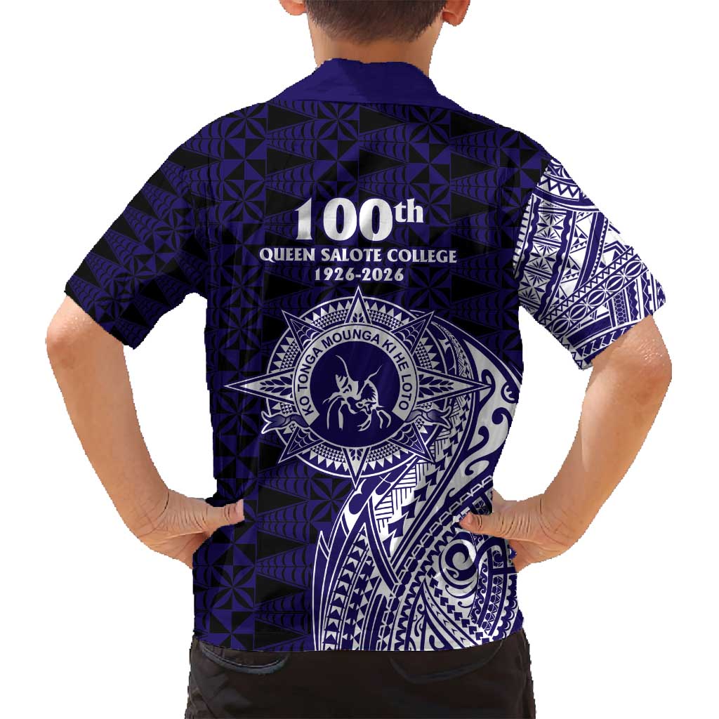 Tonga Queen Salote College 100th Years Family Matching Puletasi and Hawaiian Shirt Est 1926 Tongan Ngatu Tapa LT9 - Polynesian Pride