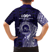 Tonga Queen Salote College 100th Years Family Matching Short Sleeve Bodycon Dress and Hawaiian Shirt Est 1926 Tongan Ngatu Tapa LT9 - Polynesian Pride