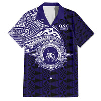 Tonga Queen Salote College 100th Years Hawaiian Shirt Est 1926 Tongan Ngatu Tapa LT9 Blue - Polynesian Pride