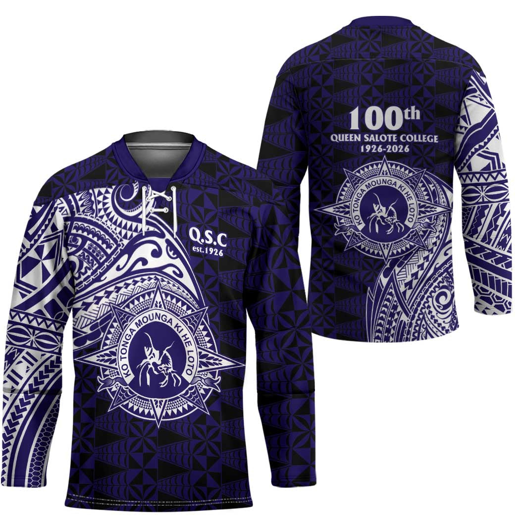 Tonga Queen Salote College 100th Years Hockey Jersey Est 1926 Tongan Ngatu Tapa LT9 - Polynesian Pride