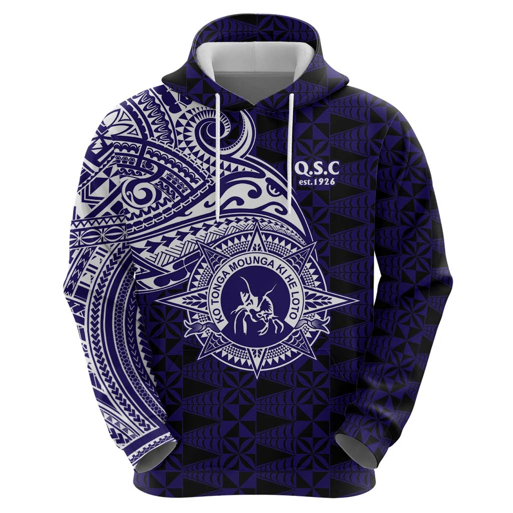 Tonga Queen Salote College 100th Years Hoodie Est 1926 Tongan Ngatu Tapa LT9 - Polynesian Pride