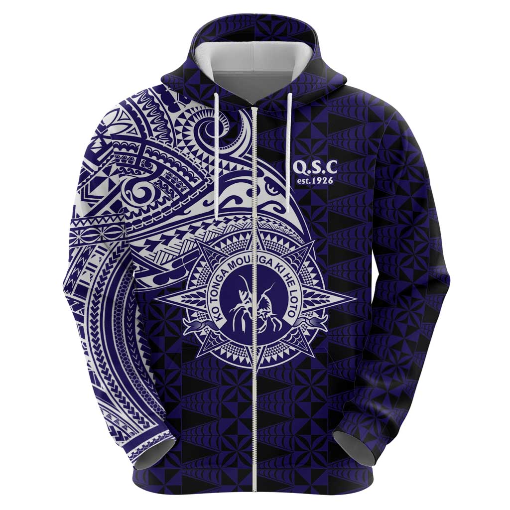 Tonga Queen Salote College 100th Years Hoodie Est 1926 Tongan Ngatu Tapa LT9 - Polynesian Pride