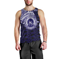 Tonga Queen Salote College 100th Years Men Tank Top Est 1926 Tongan Ngatu Tapa LT9 - Polynesian Pride
