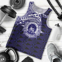 Tonga Queen Salote College 100th Years Men Tank Top Est 1926 Tongan Ngatu Tapa LT9 - Polynesian Pride