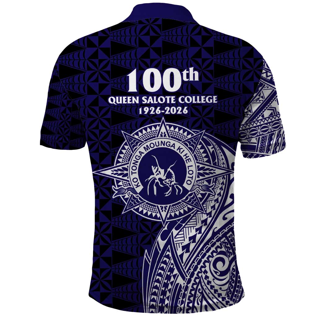 Tonga Queen Salote College 100th Years Polo Shirt Est 1926 Tongan Ngatu Tapa LT9 - Polynesian Pride