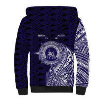 Tonga Queen Salote College 100th Years Sherpa Hoodie Est 1926 Tongan Ngatu Tapa LT9 - Polynesian Pride