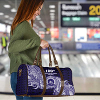 Tonga Queen Salote College 100th Years Travel Bag Est 1926 Tongan Ngatu Tapa LT9 - Polynesian Pride