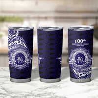 Tonga Queen Salote College 100th Years Tumbler Cup Est 1926 Tongan Ngatu Tapa LT9 - Polynesian Pride