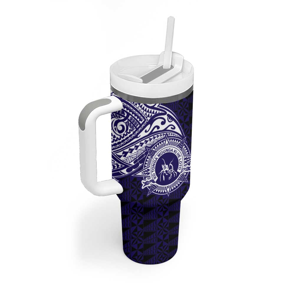 Tonga Queen Salote College 100th Years Tumbler With Handle Est 1926 Tongan Ngatu Tapa LT9 - Polynesian Pride