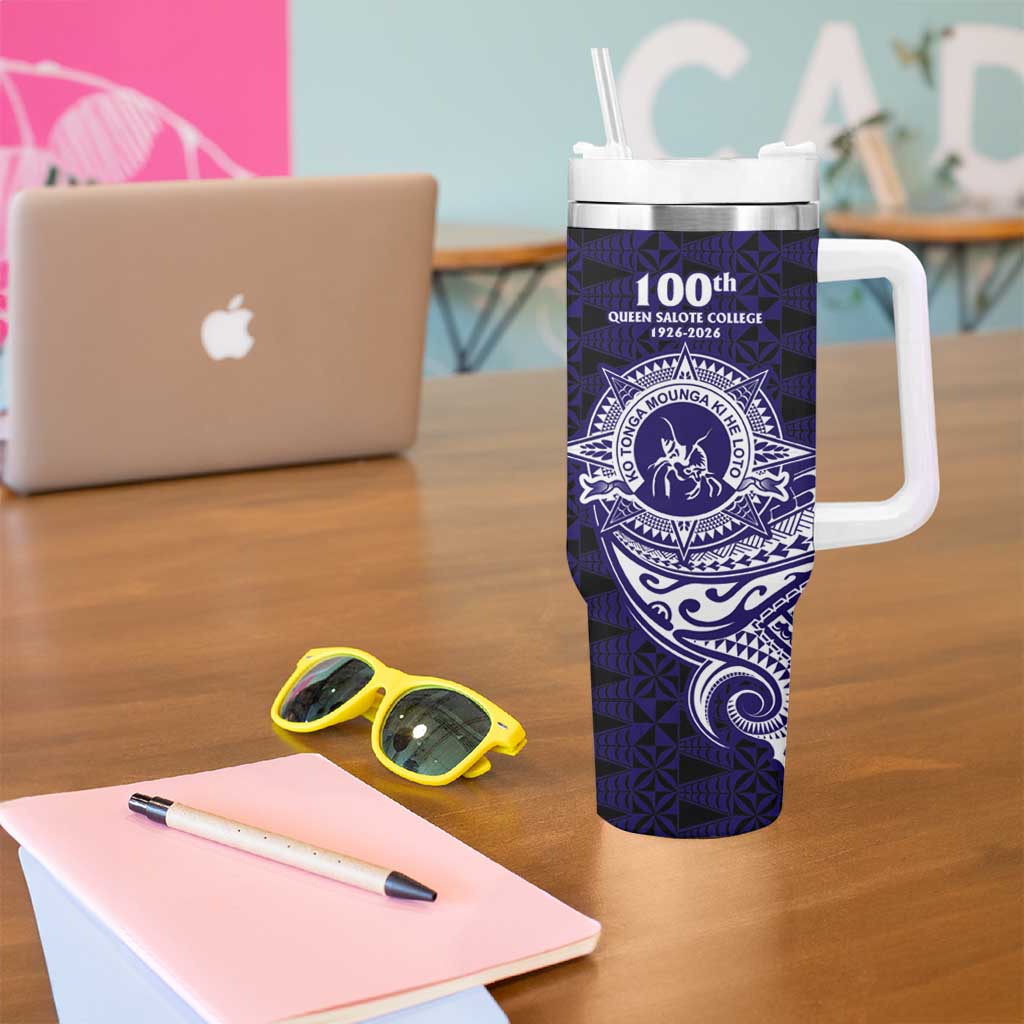 Tonga Queen Salote College 100th Years Tumbler With Handle Est 1926 Tongan Ngatu Tapa LT9 - Polynesian Pride
