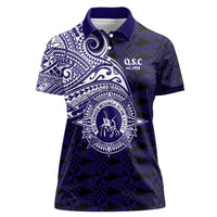 Tonga Queen Salote College 100th Years Women Polo Shirt Est 1926 Tongan Ngatu Tapa - Polynesian Pride