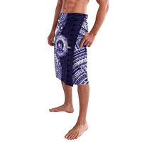 Tonga Queen Salote College 100th Years Lavalava Blue Tonga Kupesi Uniquely Pacific Art - Polynesian Pride