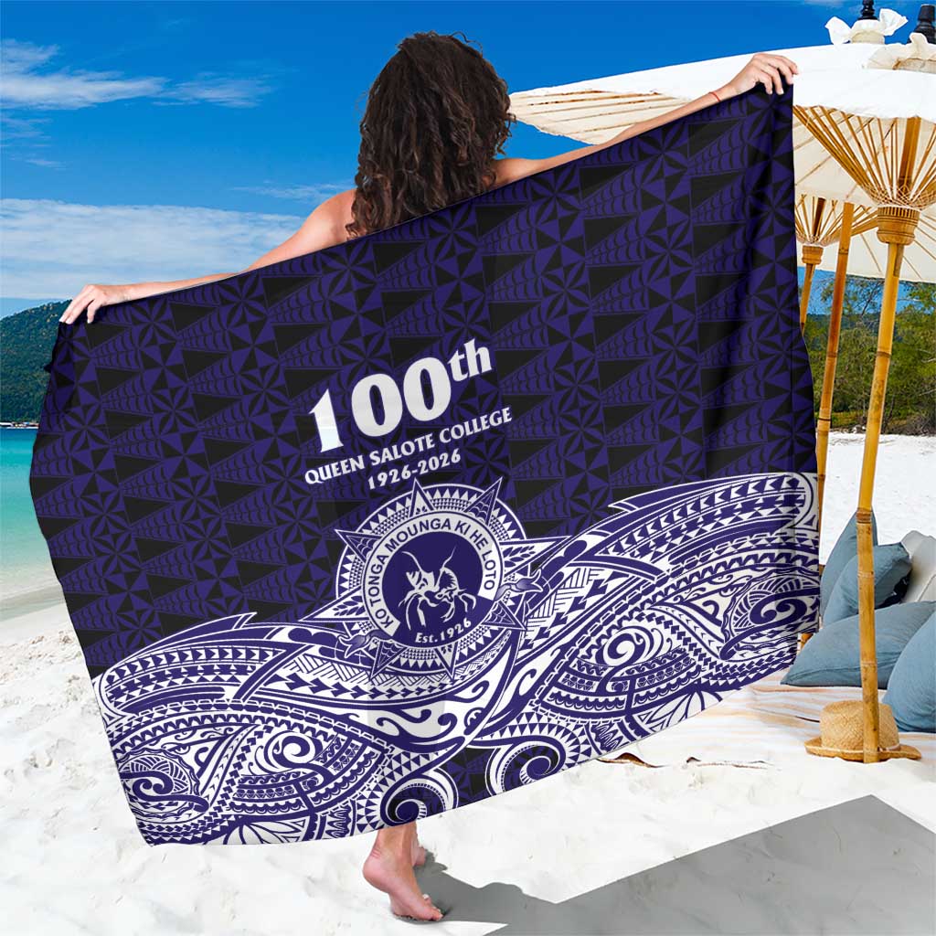 Tonga Queen Salote College 100th Years Sarong Blue Tonga Kupesi Uniquely Pacific Art - Polynesian Pride