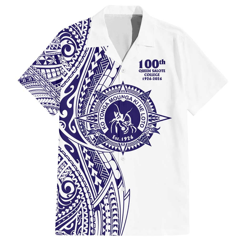 Tonga Queen Salote College 100th Years Family Matching Long Sleeve Bodycon Dress and Hawaiian Shirt White Tonga Kupesi Uniquely Pacific Art LT9 Dad's Shirt - Short Sleeve White - Polynesian Pride