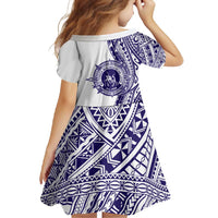 Tonga Queen Salote College 100th Years Family Matching Off Shoulder Maxi Dress and Hawaiian Shirt White Tonga Kupesi Uniquely Pacific Art LT9 - Polynesian Pride