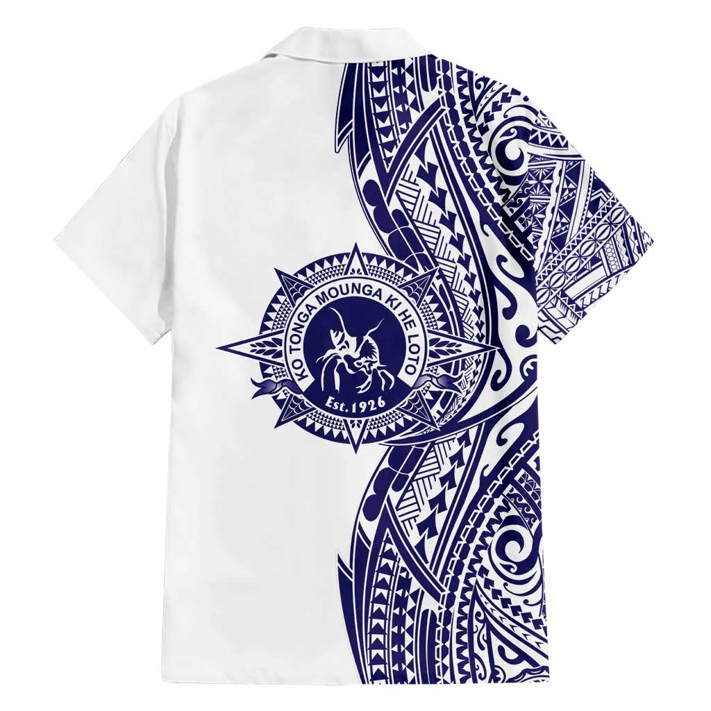 Tonga Queen Salote College 100th Years Family Matching Short Sleeve Bodycon Dress and Hawaiian Shirt White Tonga Kupesi Uniquely Pacific Art LT9 - Polynesian Pride