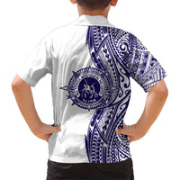 Tonga Queen Salote College 100th Years Hawaiian Shirt White Tonga Kupesi Uniquely Pacific Art - Polynesian Pride
