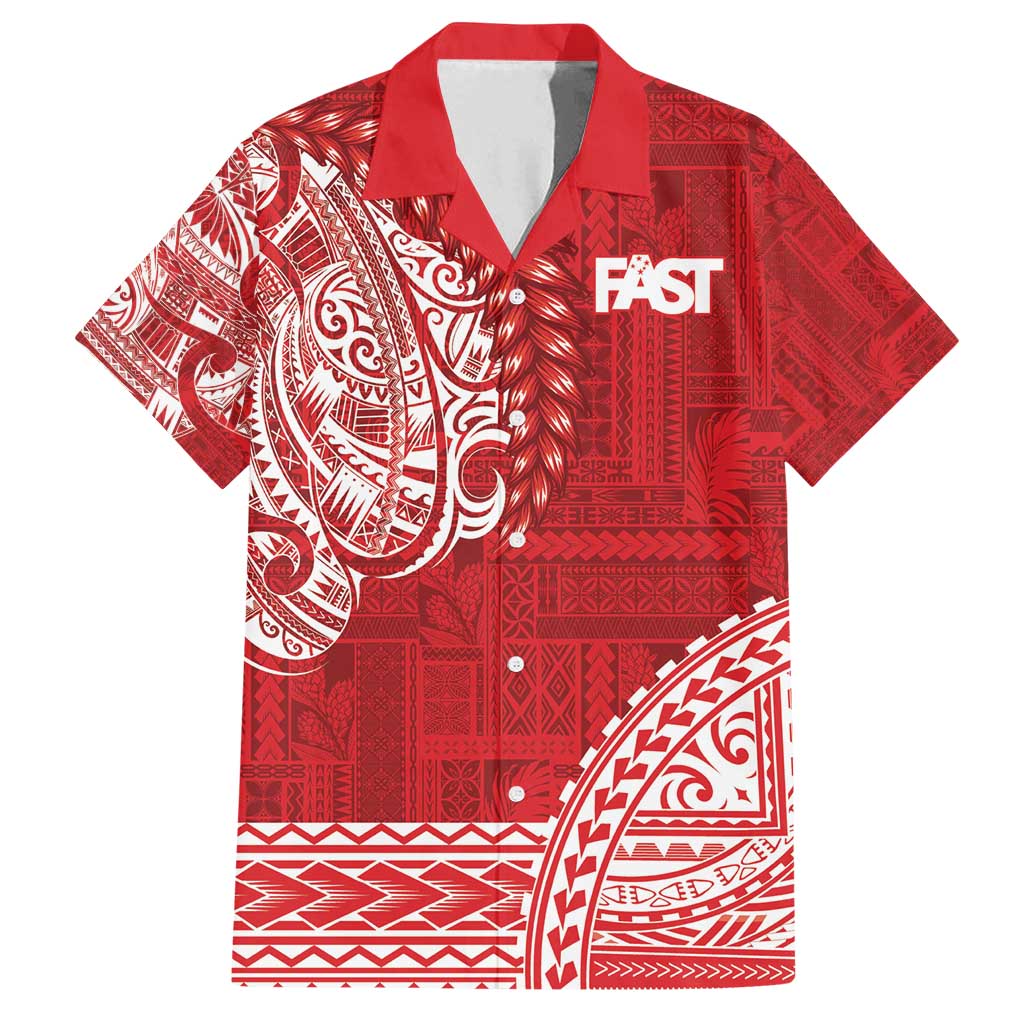 Samoa FAST Family Matching Summer Maxi Dress and Hawaiian Shirt Samoan Motif Patterns - Polynesian Pride