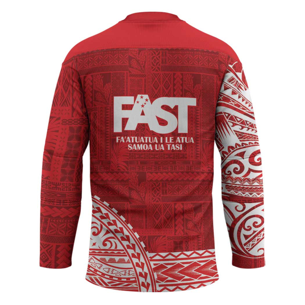 Samoa FAST Hockey Jersey Samoan Motif Patterns - Polynesian Pride
