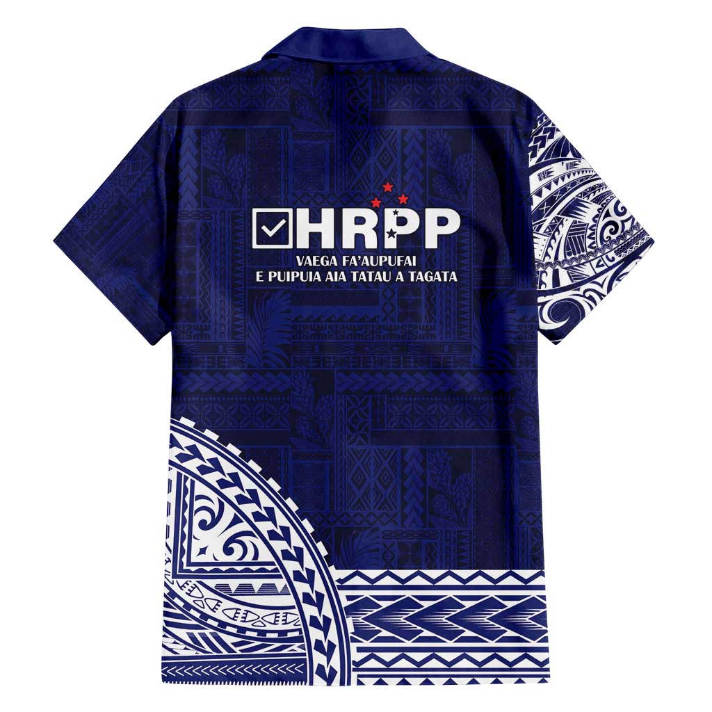 Samoa HRPP Family Matching Tank Maxi Dress and Hawaiian Shirt Samoan Motif Patterns - Polynesian Pride