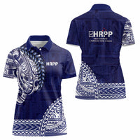 Samoa HRPP Women Polo Shirt Samoan Motif Patterns - Polynesian Pride