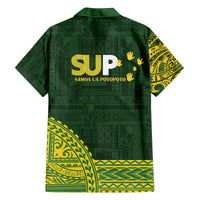 Samoa SUP Family Matching Off The Shoulder Long Sleeve Dress and Hawaiian Shirt Samoan Motif Patterns LT9 - Polynesian Pride