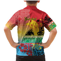 Personalised Torba PNG Day Family Matching Mermaid Dress and Hawaiian Shirt Oro Tapa Pattern LT9 - Polynesian Pride