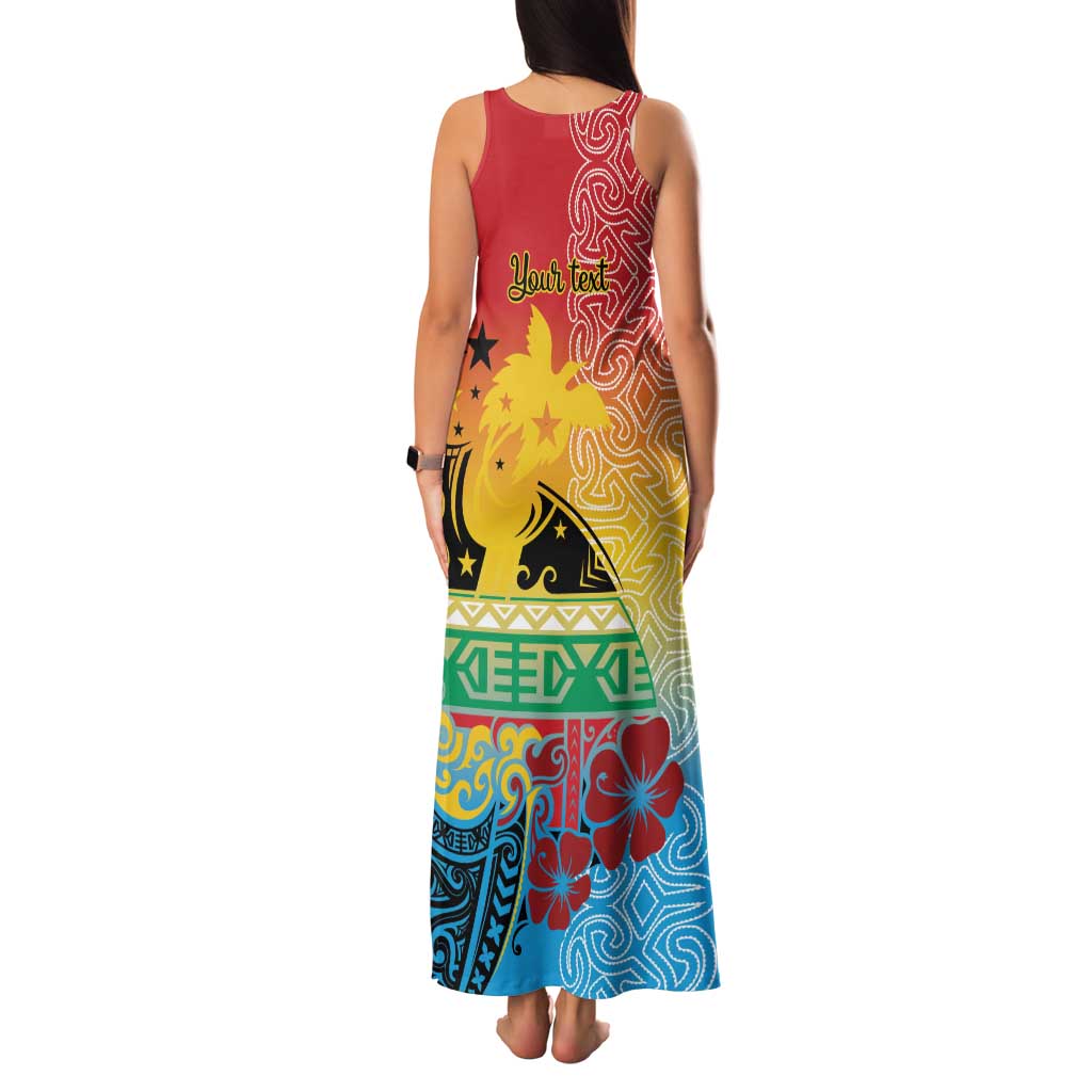 Personalised Torba PNG Day Family Matching Tank Maxi Dress and Hawaiian Shirt Oro Tapa Pattern LT9 - Polynesian Pride
