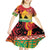Personalised Torba PNG Day Kid Short Sleeve Dress Oro Tapa Pattern - Polynesian Pride
