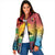 Personalised Torba PNG Day Padded Jacket Oro Tapa Pattern - Polynesian Pride