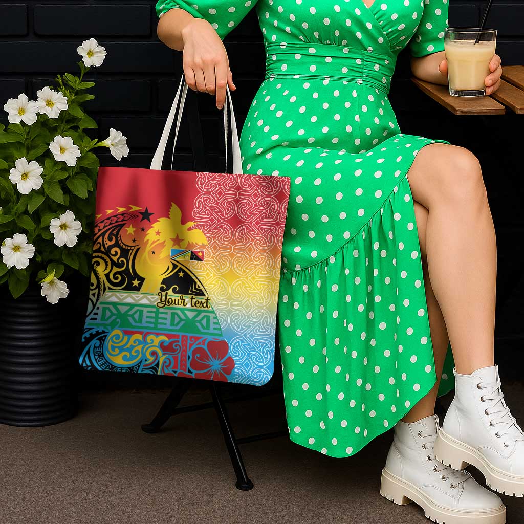 Personalised Torba PNG Day Tote Bag Oro Tapa Pattern - Polynesian Pride