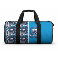 Samoan Warrior Island Heritage Duffle Bag Ocean Island Geometry Blue Style LT9 One size Blue - Polynesian Pride