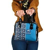 Samoan Warrior Island Heritage Shoulder Handbag Ocean Island Geometry Blue Style LT9 One Size Blue - Polynesian Pride