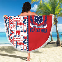 Samoan Warrior Island Heritage Beach Blanket Ocean Island Geometry Red Style LT9 - Polynesian Pride