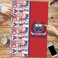 Samoan Warrior Island Heritage Puzzle Ocean Island Geometry Red Style LT9 Red - Polynesian Pride