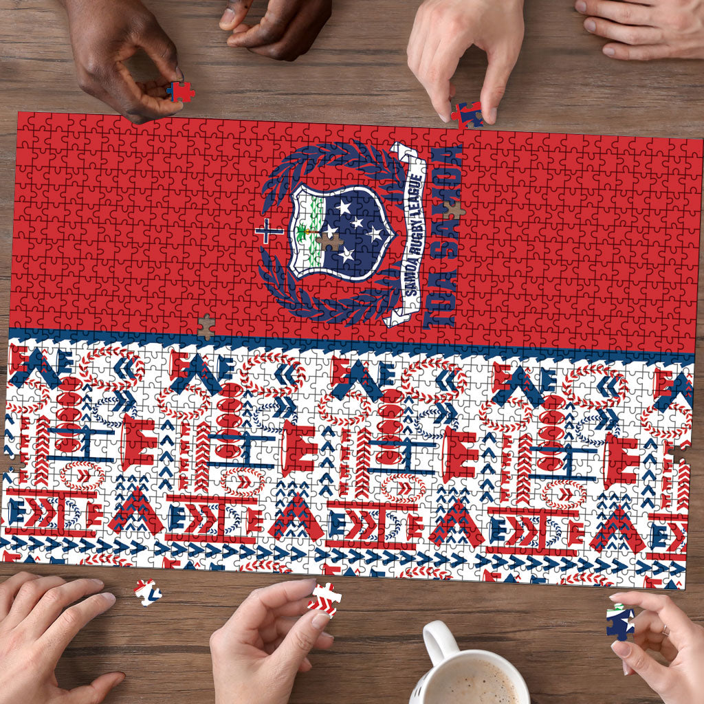 Samoan Warrior Island Heritage Puzzle Ocean Island Geometry Red Style LT9 - Polynesian Pride