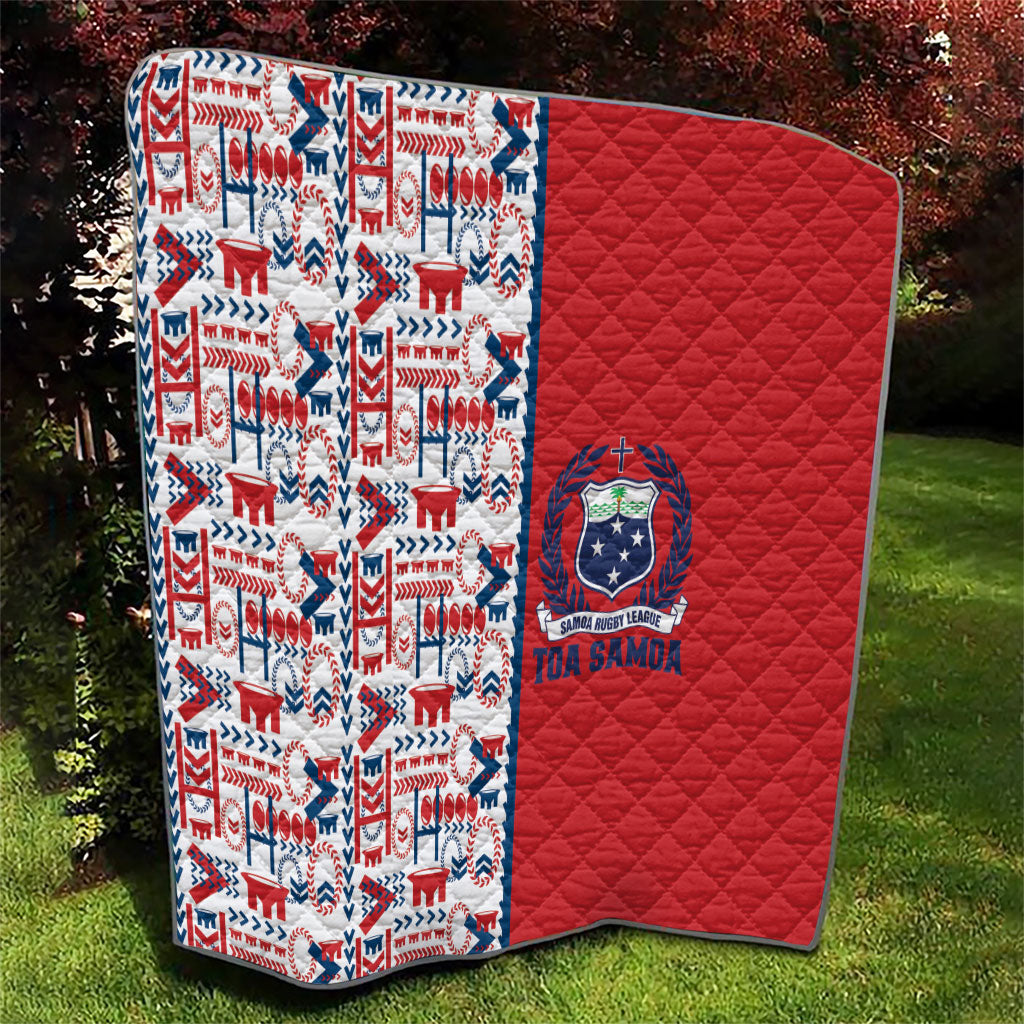 Samoan Warrior Island Heritage Quilt Ocean Island Geometry Red Style LT9 - Polynesian Pride