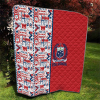 Samoan Warrior Island Heritage Quilt Ocean Island Geometry Red Style LT9 - Polynesian Pride