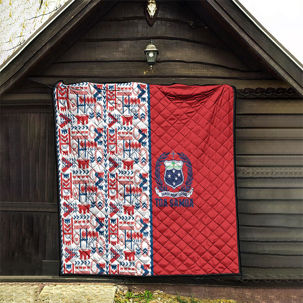 Samoan Warrior Island Heritage Quilt Ocean Island Geometry Red Style LT9 - Polynesian Pride