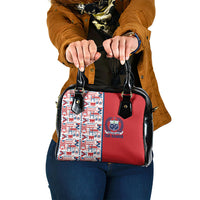 Samoan Warrior Island Heritage Shoulder Handbag Ocean Island Geometry Red Style LT9 One Size Red - Polynesian Pride