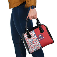 Samoan Warrior Island Heritage Shoulder Handbag Ocean Island Geometry Red Style LT9 - Polynesian Pride