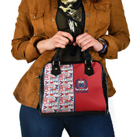Samoan Warrior Island Heritage Shoulder Handbag Ocean Island Geometry Red Style LT9 - Polynesian Pride