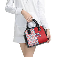 Samoan Warrior Island Heritage Shoulder Handbag Ocean Island Geometry Red Style LT9 - Polynesian Pride